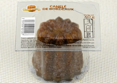 Canelé en barquette sécable