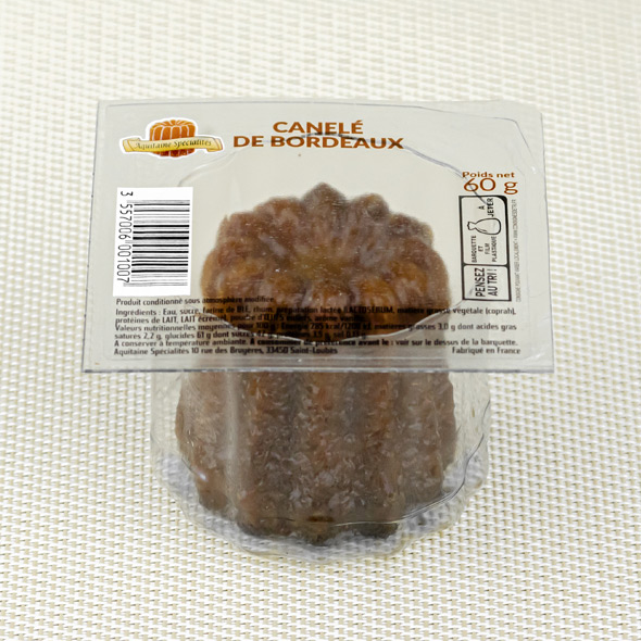 Canelé en barquette sécable