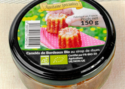 VERRINE DE CANELÉS BIO